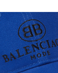 Berretto da baseball stampato blu di Balenciaga
