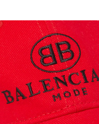 Berretto da baseball stampato rosso di Balenciaga
