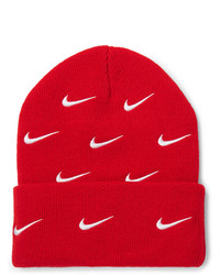 Berretto stampata rossa di Nike