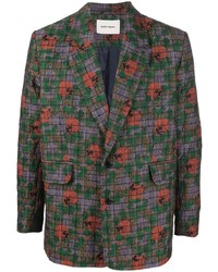 Blazer a fiori verde scuro di Henrik Vibskov