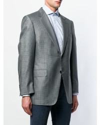 Blazer a quadri grigio di Canali