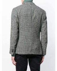 Blazer a quadri grigio di Z Zegna