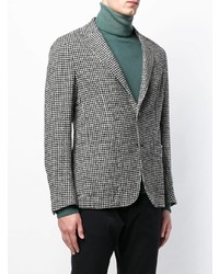 Blazer a quadri grigio di Z Zegna