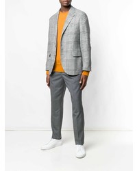 Blazer a quadri grigio di Brunello Cucinelli