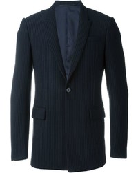 Blazer a righe verticali blu scuro di Givenchy