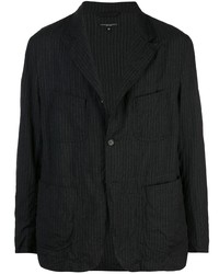 Blazer a righe verticali grigio scuro di Engineered Garments