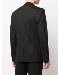 Blazer a righe verticali nero di Dolce & Gabbana