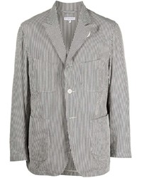 Blazer di cotone a righe verticali grigio di Engineered Garments