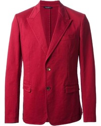 Blazer di cotone rosso di Dolce & Gabbana