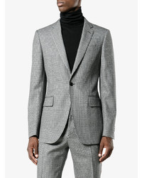 Blazer di lana a quadri grigio di Calvin Klein 205W39nyc