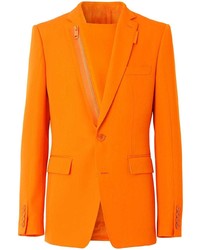 Blazer di lana arancione di Burberry