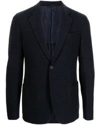 Blazer di lana blu scuro di Giorgio Armani