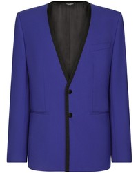 Blazer di lana blu di Dolce & Gabbana