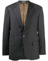 Blazer di lana grigio scuro di Brunello Cucinelli