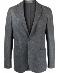Blazer di lana grigio scuro di Corneliani