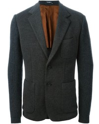 Blazer di lana grigio scuro di Dolce & Gabbana