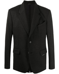 Blazer di lana grigio scuro di Givenchy