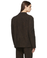 Blazer di lana marrone scuro di A-Cold-Wall*