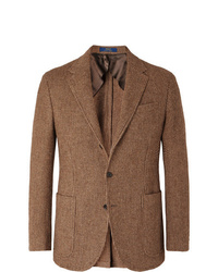 Blazer di lana marrone di Polo Ralph Lauren