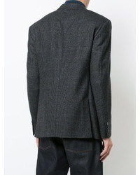 Blazer di lana scozzese grigio scuro di Polo Ralph Lauren
