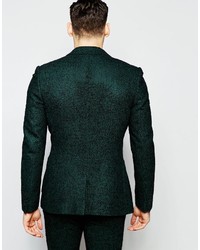 Blazer di lana verde scuro di Asos