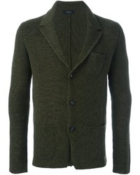 Blazer di lana verde scuro di Roberto Collina