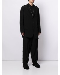 Blazer di lino nero di Yohji Yamamoto