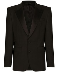Blazer di raso nero di Dolce & Gabbana