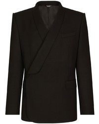 Blazer di seta nero di Dolce & Gabbana