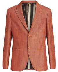 Blazer di tweed arancione di Etro
