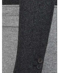 Blazer di tweed grigio scuro di Fendi