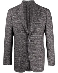Blazer di tweed grigio di Ermenegildo Zegna