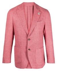 Blazer di tweed rosa di Lardini