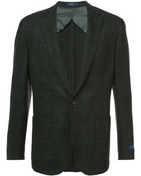 Blazer di tweed testurizzato marrone scuro di Polo Ralph Lauren