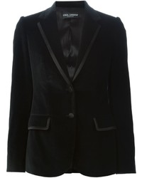 Blazer di velluto nero di Dolce & Gabbana