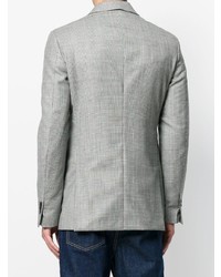 Blazer doppiopetto a quadri grigio di Calvin Klein