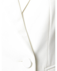 Blazer doppiopetto di lana bianco di Alexander McQueen
