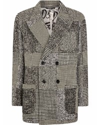 Blazer doppiopetto di lana grigio di Dolce & Gabbana