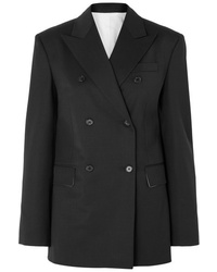 Blazer doppiopetto di lana nero di Calvin Klein 205W39nyc