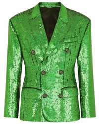 Blazer doppiopetto verde di Dolce & Gabbana