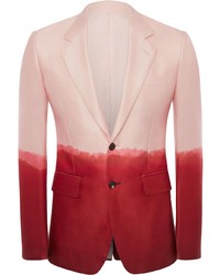 Blazer effetto tie-dye rosa di Alexander McQueen