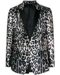 Blazer leopardato nero di Dolce & Gabbana