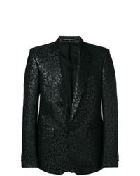 Blazer leopardato nero di Givenchy