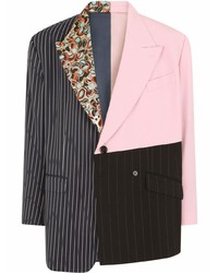 Blazer patchwork multicolore di Dolce & Gabbana