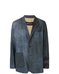 Blazer stampato blu scuro di Uma Wang