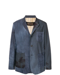 Blazer stampato blu scuro di Uma Wang