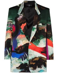 Blazer stampato multicolore di Edward Crutchley
