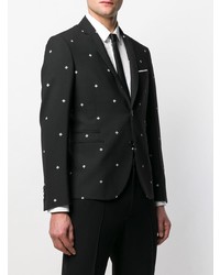 Blazer stampato nero di Neil Barrett