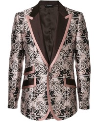 Blazer stampato rosa di Dolce & Gabbana
