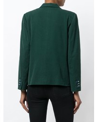 Blazer verde scuro di Yves Saint Laurent Vintage